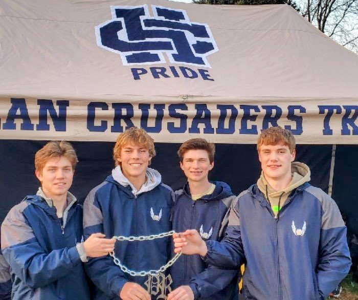 BHCS_Athletics's tweet photo. SCHOOL RECORD ALERT. Boys set a school record in the Sprint Medley Relay at Lawton-Bronson last night with a time of 1:35.93.  The team of Sean Schaefer, Quinn Olson, Drew Uhl and Ricky Feauto have the 5th fastest time in 3A. Congrats men! https://t.co/PgZwcrq7Iz