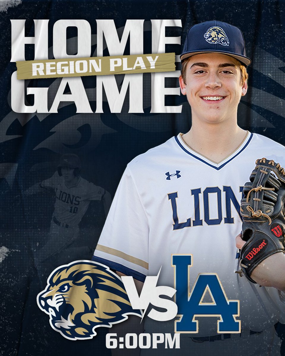 LCALionsSports's tweet photo. ⚾️ HOME GAME ⚾️
Our boys are taking the field tonight to face off against Lakeview Academy! Help us fill the stadium and support our Lions! #onelion #baseball  #gameday #giaasports @giaasports https://t.co/bqoNeuLZLp