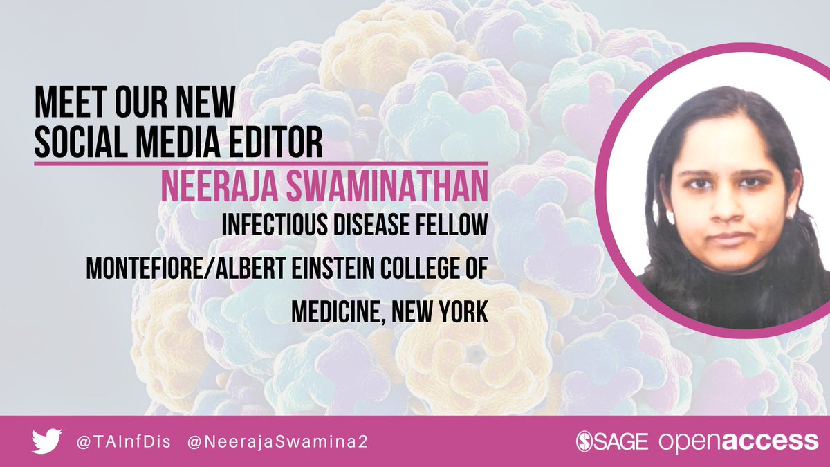 TAInfDis's tweet photo. Say hello to our new Social Media Editor, Neeraja Swaminathan!🌟

Neeraja is an ID fellow @MontefioreNYC @MontefioreID and is interested in ICH, Transplant ID &amp; MedEd

Please join us in wishing Neeraja a very warm welcome to the Editorial Team!🎉

➡@NeerajaSwamina2 https://t.co/iQo8CquPiP