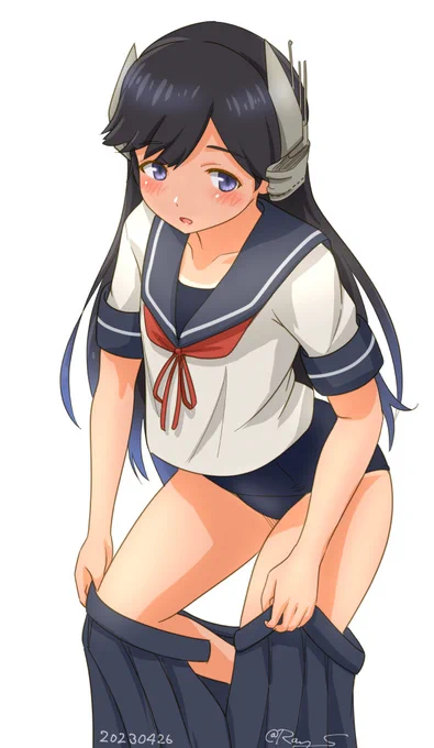 しおん#艦これ版深夜の真剣お絵描き60分一本勝負#艦これ版真剣お絵描き60分一本勝負_20230426 