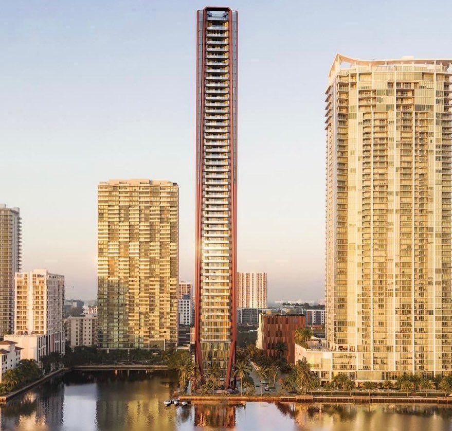 AFRealty's tweet photo. Villa Miami is an entirely new proposal on living in Miami, imagined by studying old villas in Lake Como and Provence. The tower comprises 72 total villas (half and full floors only) with 10' deep balconies and 10 - and 11-foot ceilings. https://t.co/ElQBzjsXxv