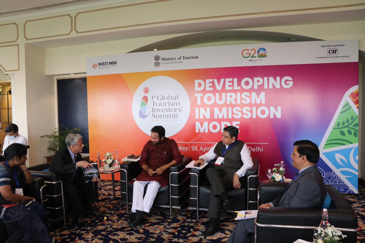 At the one to one interaction with HM (Tourism), Shri <a href="/kishanreddybjp/">G Kishan Reddy</a>, Patu Keswani, Chairman and MD, <a href="/LemonTreeHotels/">Lemon Tree Hotels</a> stated that the #NorthEast region is their priority region &amp; #LemonTree Hotels is looking forward to investing there. Tier 2 &amp; 3 cities are also being explored