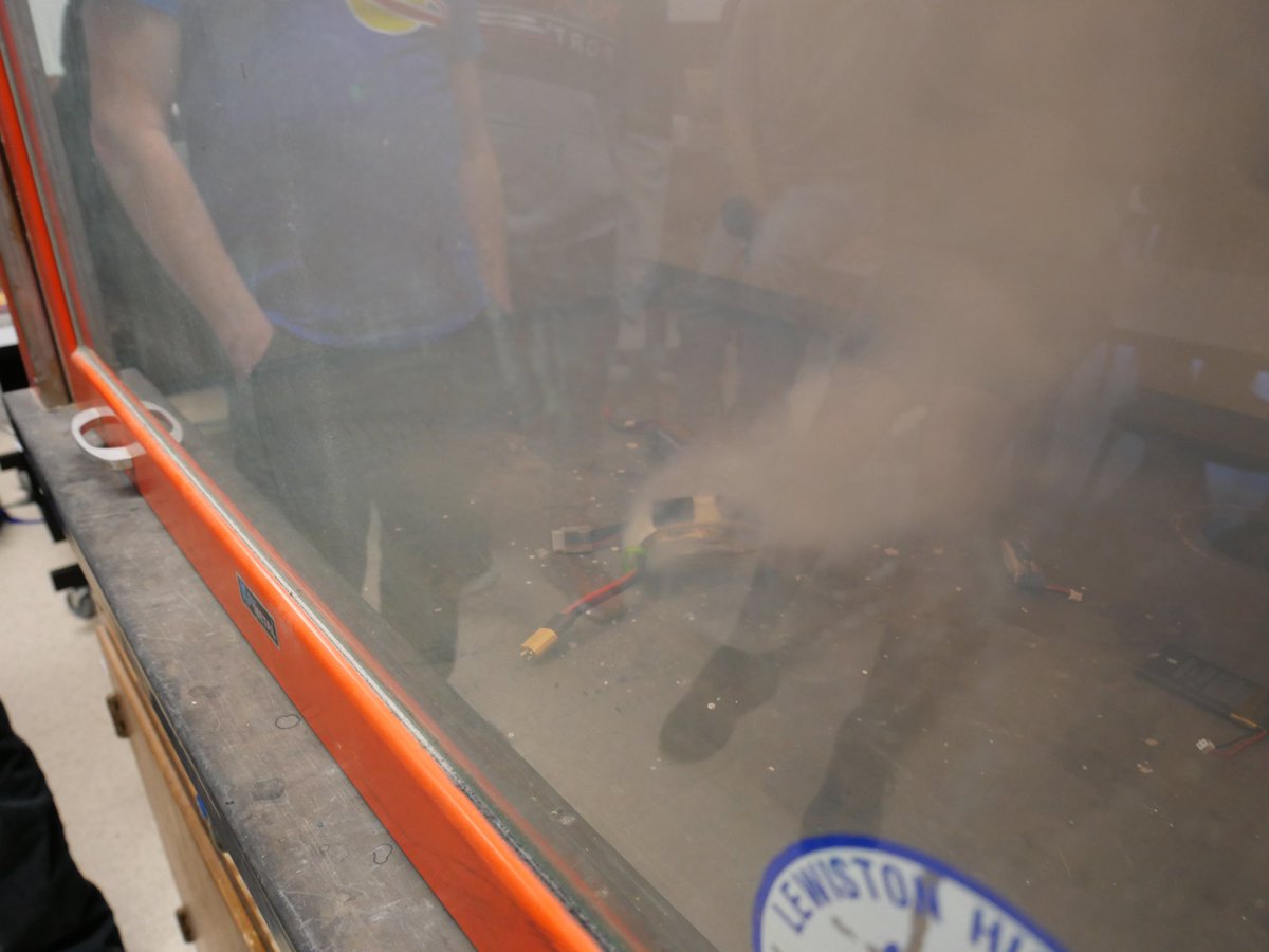 Were you even in Information Technology if you didn't prove how volatile lithium batteries are...

#LRTC #mainecte #learningbydoin #lewistonmaine #educatemaine #CTE #maine #brightstudents #brightfutures #IT