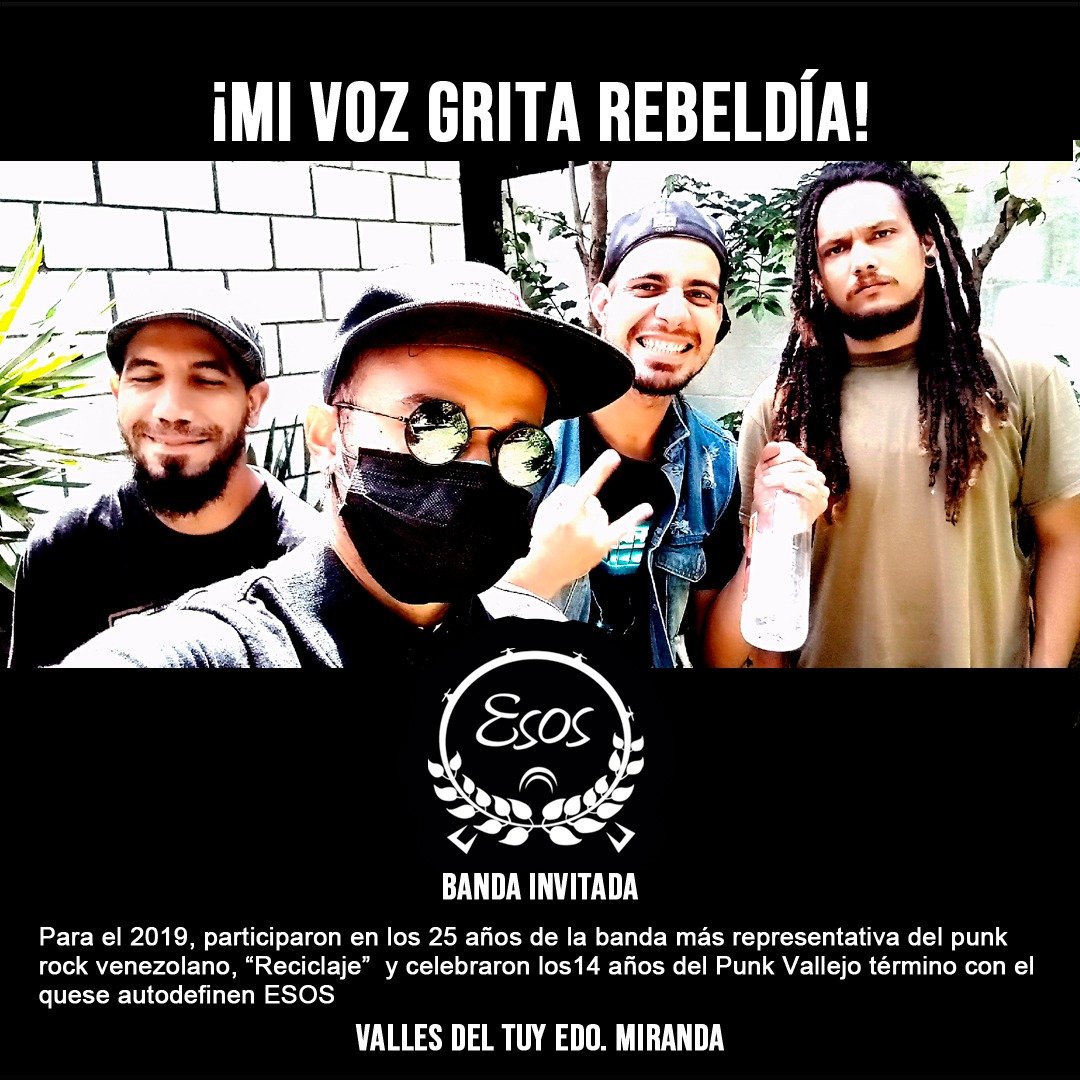 Nos hace mucha ilusión estar en éste flyer. Para eso hemos trabajado bastante, #Barquisimeto es una buena opcion para llenarlos de #punkrockvallejo

Nos vemos en #octubre queridxs #guaros y #guaras