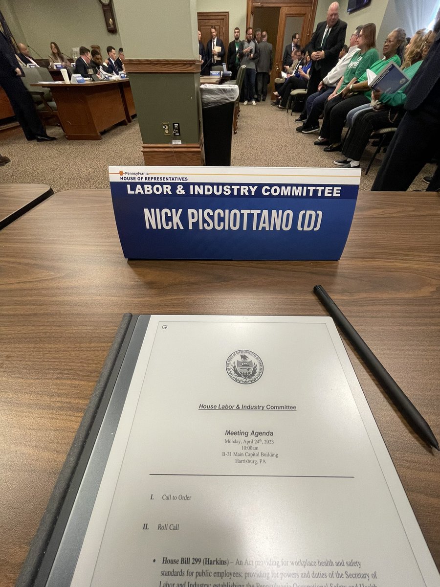 Senator Nick Pisciottano (@senpisciottano) on Twitter photo A very busy week in Harrisburg where I had the chance to welcome students from <a href="/SteelCenterCTE/">Steel Center</a> & <a href="/WestMifflinArea/">West Mifflin Area SD</a> Air Force JROTC to the PA Capitol!
I also had 2 of my bills passed by the <a href="/PAHouseLabor/">PA House Labor Committee Democrats</a> and Consumer Protection committees + a public hearing on a 3rd bill. A very busy week in Harrisburg where I had the chance to welcome students from <a href="/SteelCenterCTE/">Steel Center</a> & <a href="/WestMifflinArea/">West Mifflin Area SD</a> Air Force JROTC to the PA Capitol!
I also had 2 of my bills passed by the <a href="/PAHouseLabor/">PA House Labor Committee Democrats</a> and Consumer Protection committees + a public hearing on a 3rd bill.