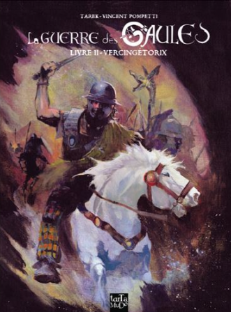 " La guerre des Gaules". graveur Vincent Pompetti.
Cette période de 8 ans, 58 à 50 av. J.-C., les auteurs se sont appuyés sur l'ouvrage "commentaires sur la guerre des Gaules" écrit par Jules César à sa propre gloire. Une référence historique pour décrire la conquête de la Gaule.
