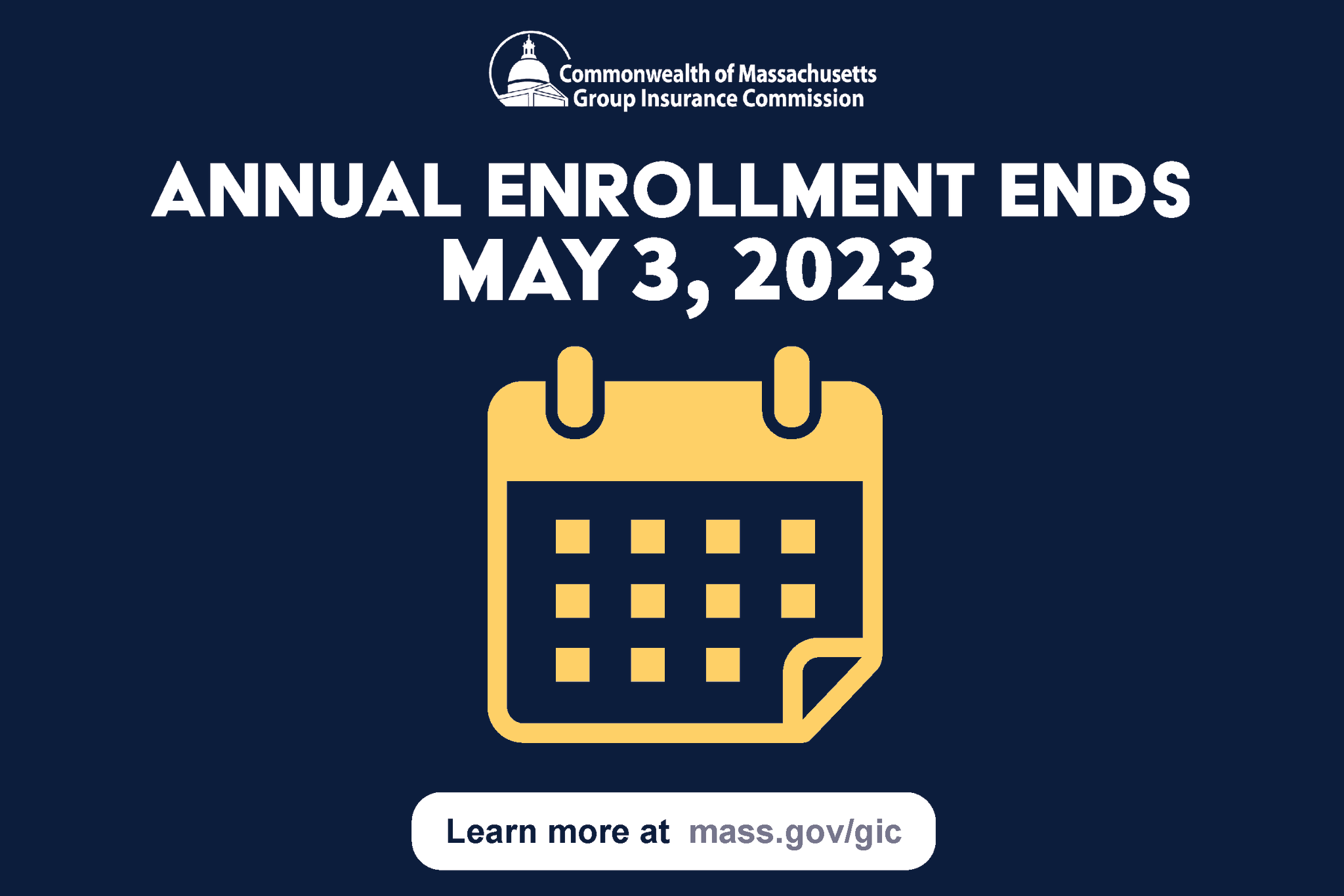 Group Insurance Commission on Twitter "Our Annual Enrollment ends in