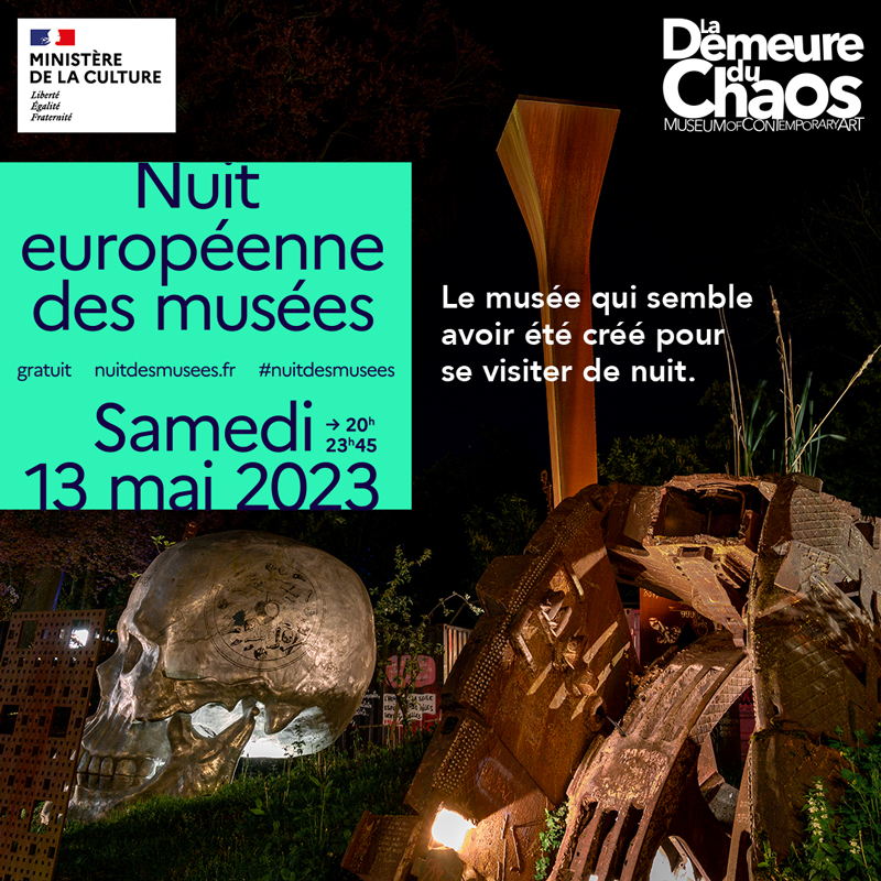 artpricedotcom's tweet photo. Venez à la Demeure du Chaos pour la #NuitDesMusées ! Entrée libre et gratuite, tout public. Parcours plein air de 9000m² avec 6300 œuvres et sculptures du plasticien thierry Ehrmann. Des centaines d'œuvres nouvelles inédites. #DemeureDuChaos @NuitdesMusees