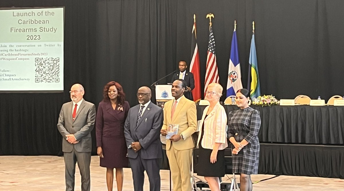 tt_homelandsec's tweet photo. The Study is available online via the following link: https://t.co/v0UdUk7Ehj
#CaribbeanFirearmsStudy2023 #WeaponsCompass @SmallArmsSurvey @CImpacs https://t.co/G609fTZvSp
