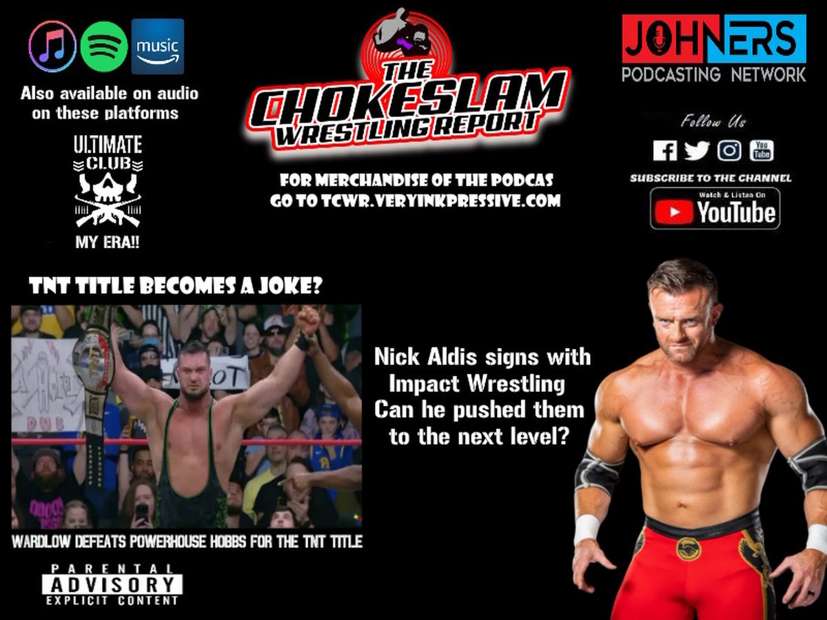 Ultimate_One1's tweet photo. 🚨Latest EPISODE📷Watch the new episode on my YouTube Channel TCWR Ep:#136: The TNT title a big joke? What is AEW doing on their shows? Nick Aldis is with Impact? Click the link https://t.co/qnJWHT6uet… #WrestlingCommunity #AEW #Impact subscribe to the channel. https://t.co/aEnPUie9qe