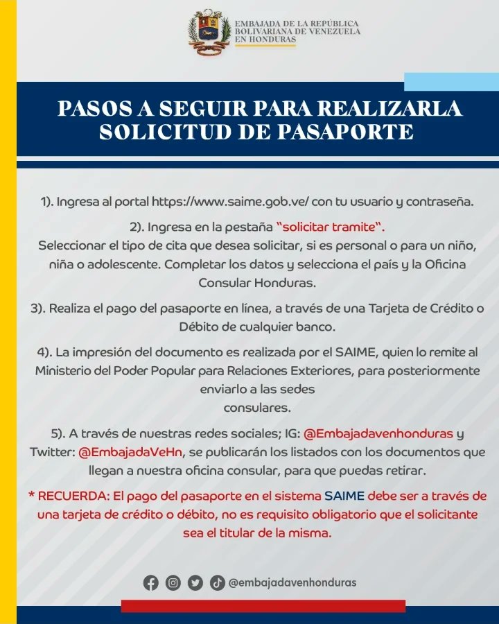 Embajada de Venezuela en Honduras tweet media