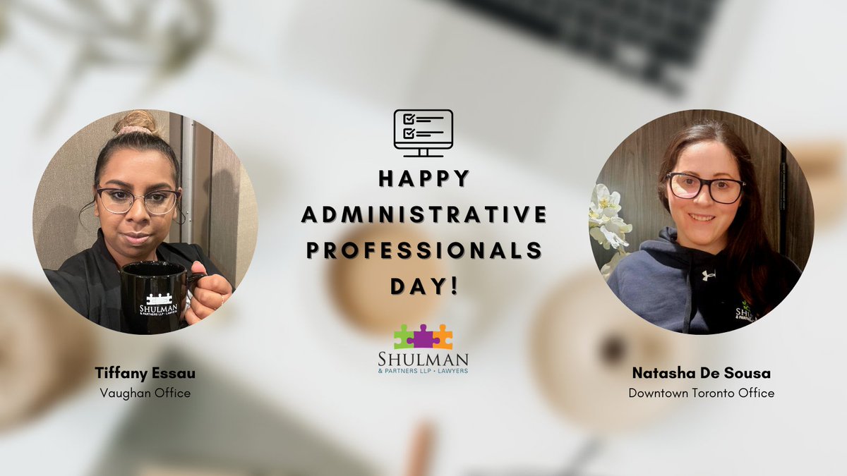 This #AdminProfessionalsDay, we want to give a huge shout out to Tiffany & Natasha. From being the first faces to greet clients & team members alike, to ensuring each of our offices continue to run smoothly, we don't know what we would do without you. Happy #AdminDay 💜