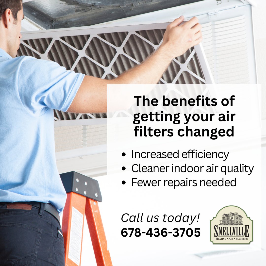 SnellvilleHVAC's tweet image. Be sure to change your air filter every 30 days! If you&apos;re unsure how to change the air filter, call us for help at 678-436-3705. Our reputable technicians will be happy to give you the help you need. Learn more! 👉 bit.ly/3o9Z4hk

#AirFilterReplacement #HVAC #Snellville