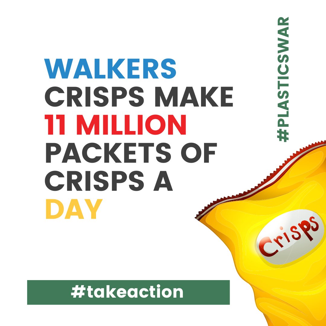 PlasticsWar's tweet photo. We need to hold Walkers accountable for their unbelievable contribution to plastic waste!
#plasticswar #waronplastics #maketheworldabetterplace #climatechange #sustainability #walkerscrisps https://t.co/SOPq8TaEGE