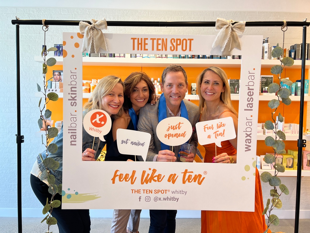 thetenspot's tweet photo. saturday april 15th was the grand opening celebration for our newest 10pot beauty bar - whitby! it was such a blast to see all the hard work come to life 🙌🧡

book your appt at THE TEN SPOT whitby: https://t.co/Mx3rQjf3lR

#whitbybeautybar #THETENSPOT #whitbyontario https://t.co/HbjmiwNFiZ