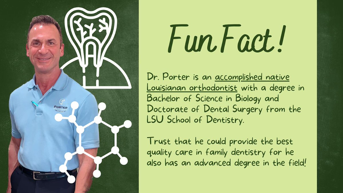Porter_Ortho's tweet photo. Baton Rouge's own Dr. Joseph Porter is a true standout in the world of family dentistry! 
Dr. Porter is a native Louisianan, expert in his field, and dedicated to providing top-notch care to patients of all ages.

#porterorthodontics #porterbraces #batonrougeorthodontist https://t.co/AO6QrTdqFK