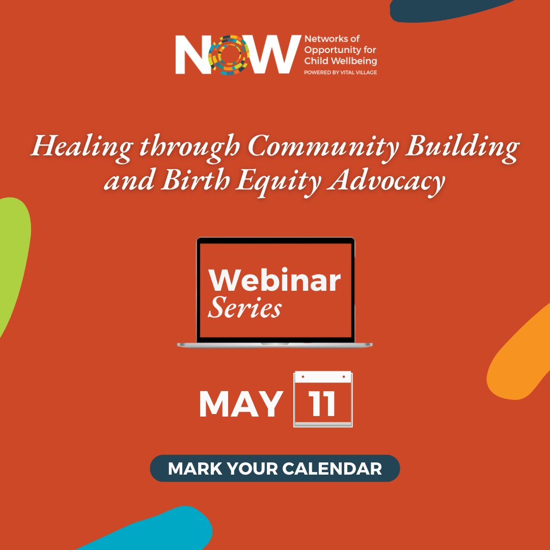 NOW_WellChild's tweet photo. Join us on 5/11 for our second webinar of our 2023 #WebinarSeries, Healing through Community Building and Birth Equity Advocacy, feat. Omari Maynard!
Register Today: https://t.co/GtJUdDs8PK 
#BlackMamasMatter https://t.co/yj8wPLn7KD