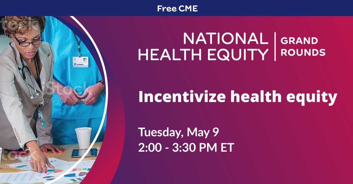 The second National Health Equity Grand Rounds webinar explores how profiteering in health care can incentivize inequity and how money could be used as medicine instead. No cost #CME available. #MedEd #HealthEquity bit.ly/40kvWkF
