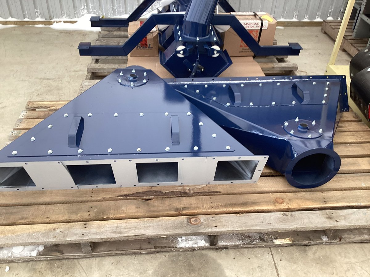 BECorp_'s tweet photo. IN THE SHOP - We sent a @Buhler_Group DFTA 13 screener along with custom fabricated 2 way valves and transitions to @MasterfeedsCDN in Grunthal Manitoba #canada #bec #becorp #feedmill #customfabrication https://t.co/Qln91rrzvI