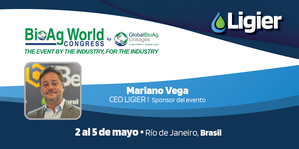 LigierAgro's tweet photo. "El cambio de químicos a biológicos ya llegó. Somos expertos en formulaciones para maximizar el potencial de los biológicos, enfocándonos en coadyuvantes. Nuestro desafío es innovar en pulverizaciones."
Mariano Vega, CEO de Ligier
#LigierAgro #BioAgWorld #GrupoBee https://t.co/atdR1P4qeA
