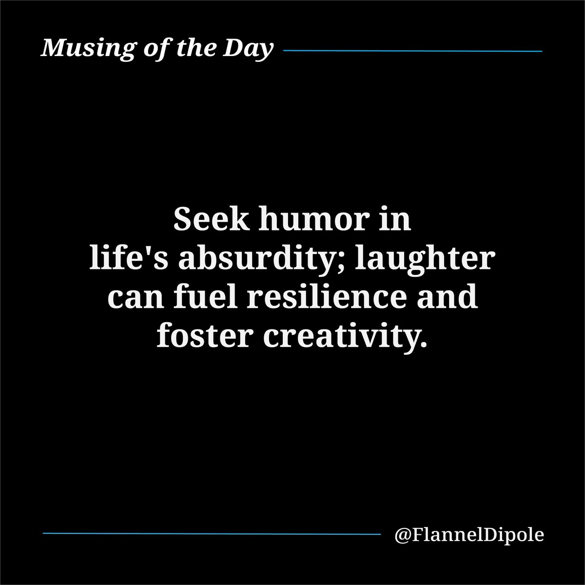 asunapg's tweet photo. GM Everyone! Try laughing, find humour in things not going as expected. Just keep swimming. #MusingOfTheDay https://t.co/guPborHuPl