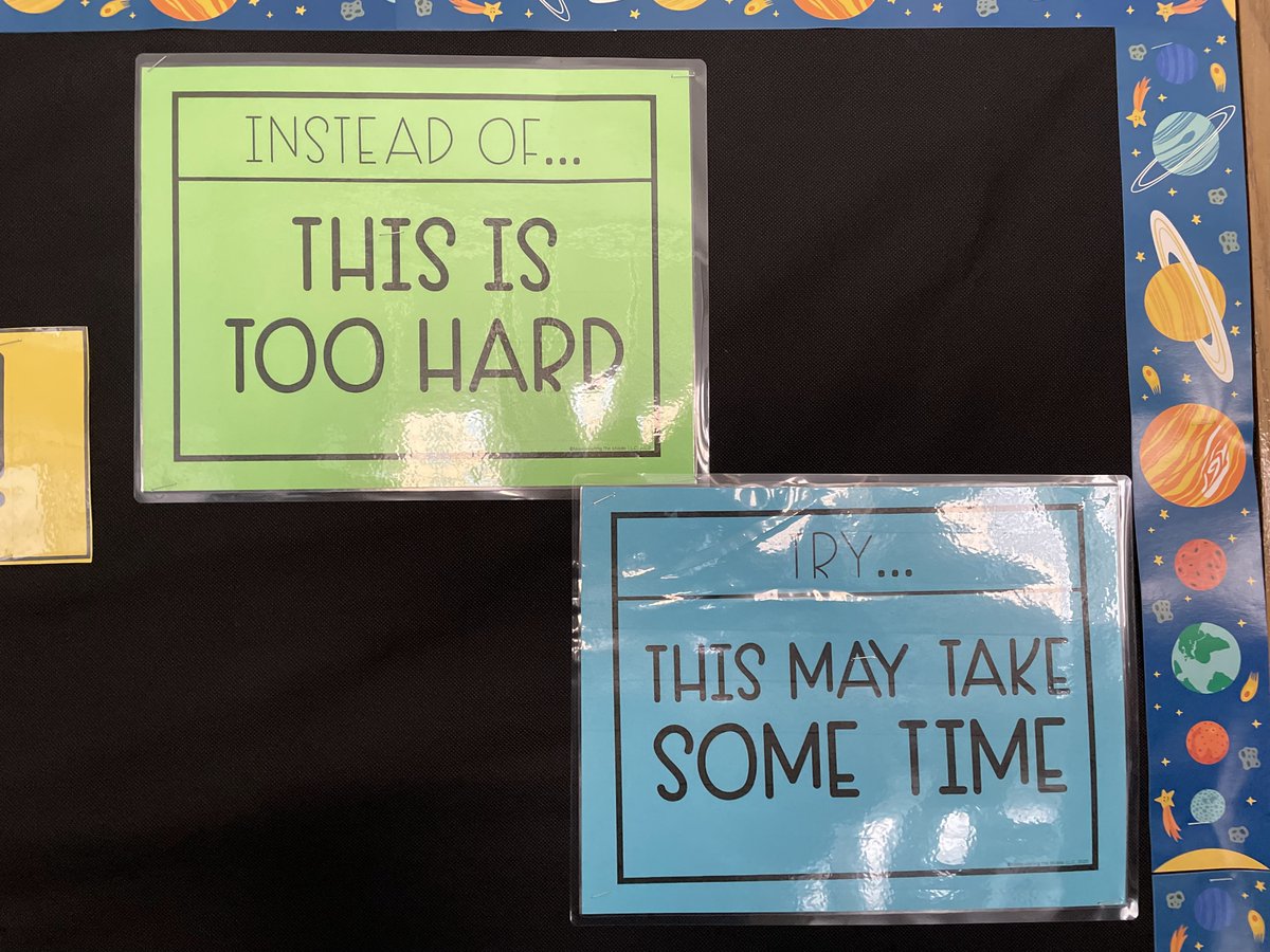 Instead of 'this is too hard,' try 'this may take some time.' Wise words are displayed for learners to consider as they work through their lessons.