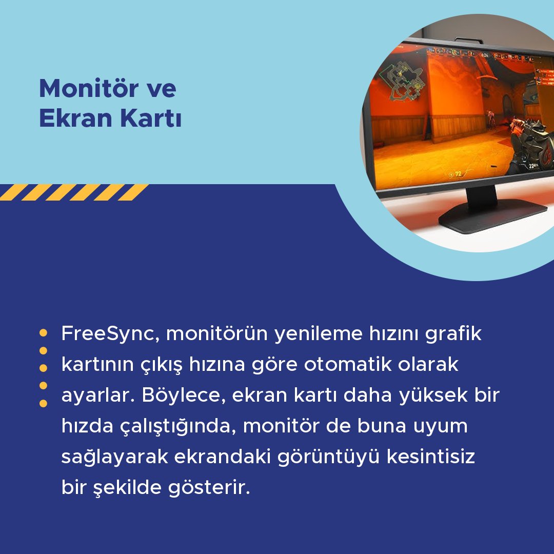 ViewSonicTR's tweet image. FreeSync nedir gelin birlikte göz atalım!

#nedir #freesync #monitör #senkronizasyon