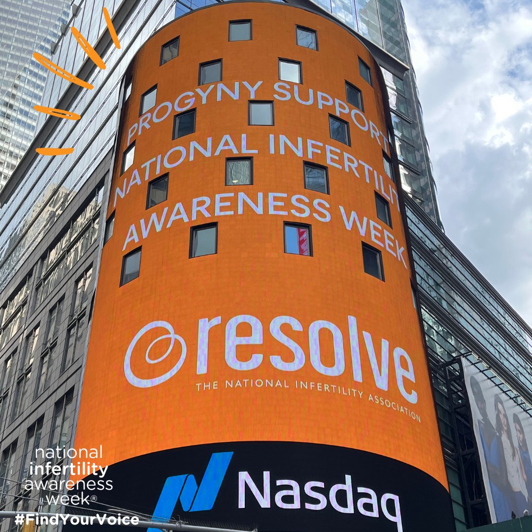 resolveorg's tweet photo. POV: @Nasdaq went Orange! 🧡RESOLVE thanks #NIAW Partner @Progyny for inviting us to be part of the Nasdaq Closing Bell Ceremony.  This opportunity not only recognizes #NIAW2023 but also raises awareness around employer provided fertility and family building benefits. https://t.co/ufwTxiXlEd