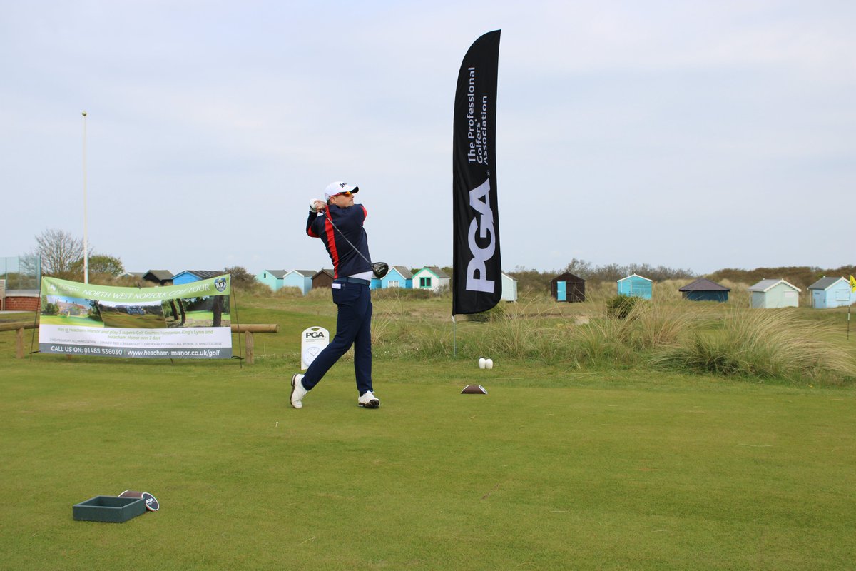 Golf Manager Charles Bryan teeing off at Hunstanton Golf Club this morning, where he is participating in the Searles Spring Classic with partner Paul Searle. ⛳

Good luck to all the teams participating over the next couple of days. Next stop Kings Lynn Golf Course. 🏌️

#pga