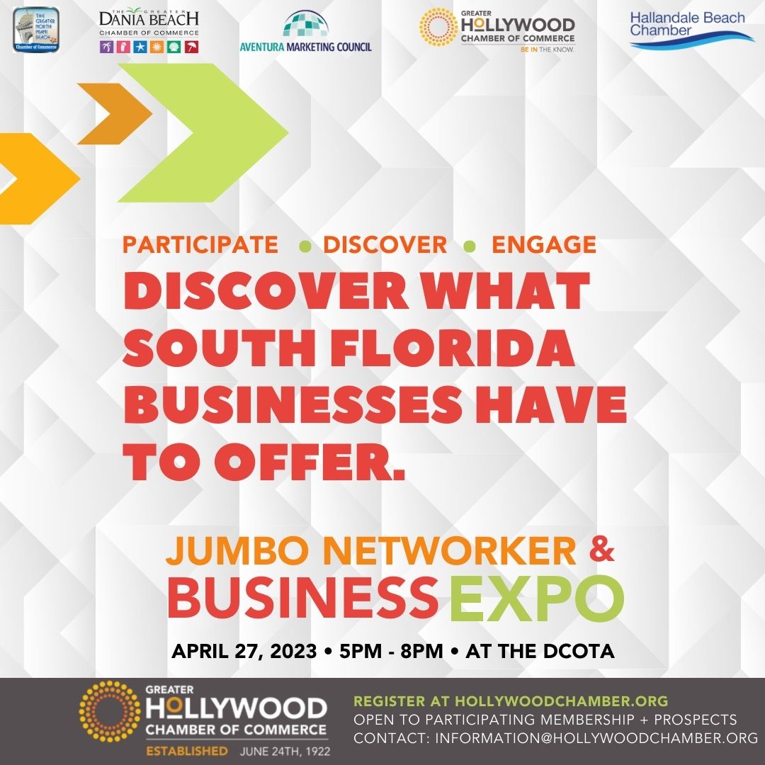 Calling all business professionals! You're invited to the ultimate networking experience at the Design Center of the Americas tomorrow. With 80 exhibitors from 5 chambers, this is the perfect opportunity to connect with like-minded individuals and showcase your business.