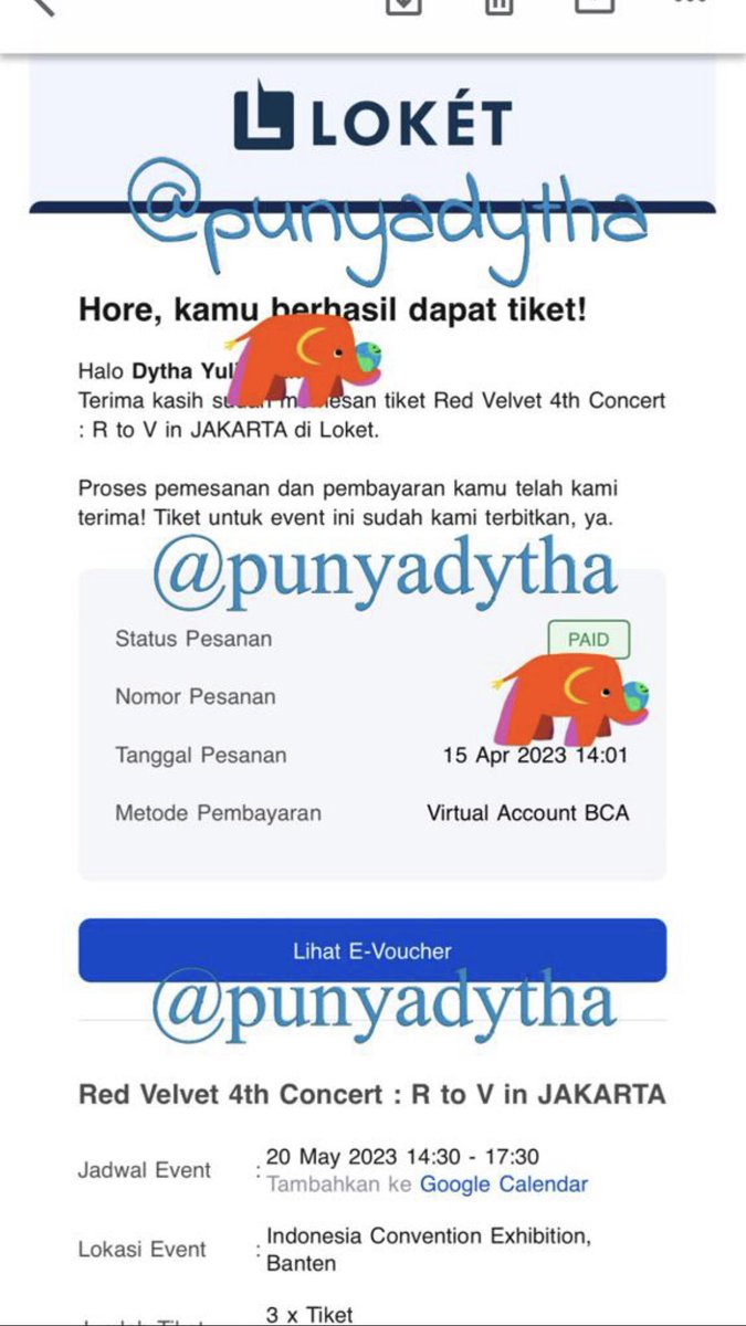 dythathatha's tweet photo. WTS
3 tiket R to V in Jakarta, CAT 1D. Normal price sesuai harga dari promotor
Welcome utk showing proof via video call
dpt email dari loket jam pemesanan di 14.01
DP kecil, sisa payment via COD
Alasan jual : joy’s absence
wts, wtb, wtt, rtov
#RtoVinJAKARTA 
#RtoVinJKT https://t.co/JFCmEwI0Le