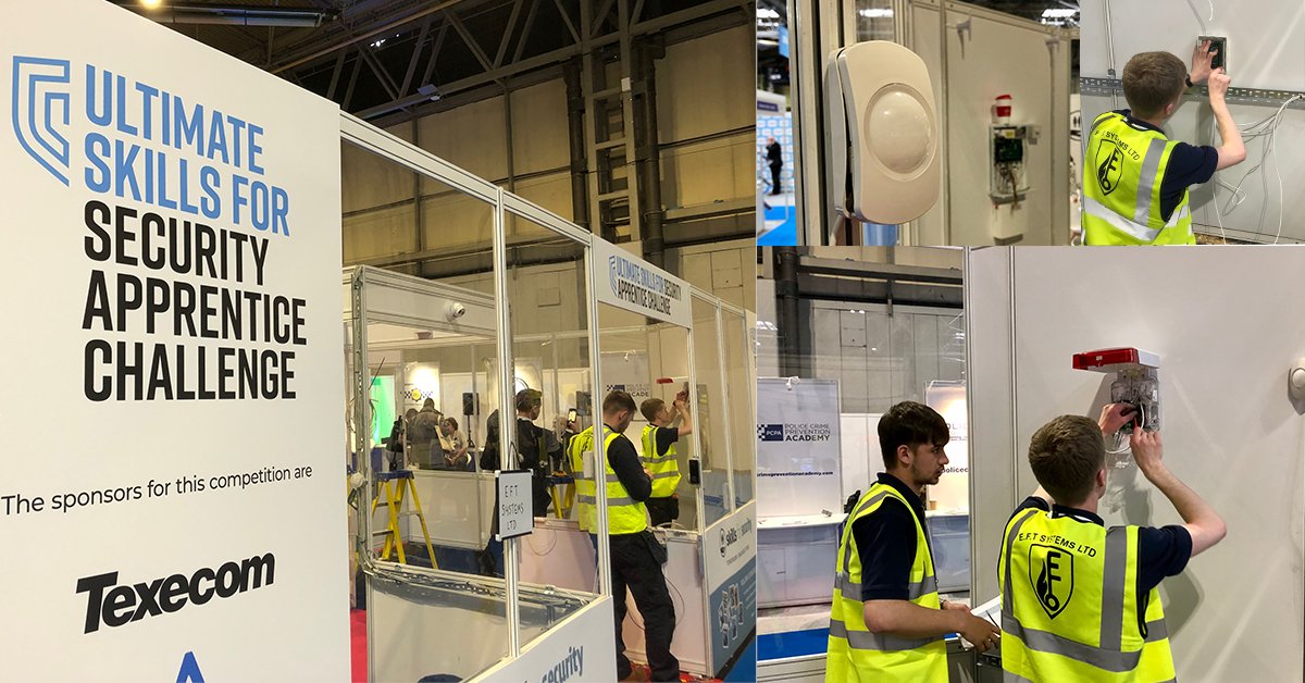 TexecomLtd's tweet image. We&apos;ve long been supporters of @Skills4Security and are pleased to extend that support further by providing all the equipment for the newly created Ultimate Apprenticeship Championship here at @SecurityEventUK 

#TSE2023 #skillsforsecurity #investinginthefuture