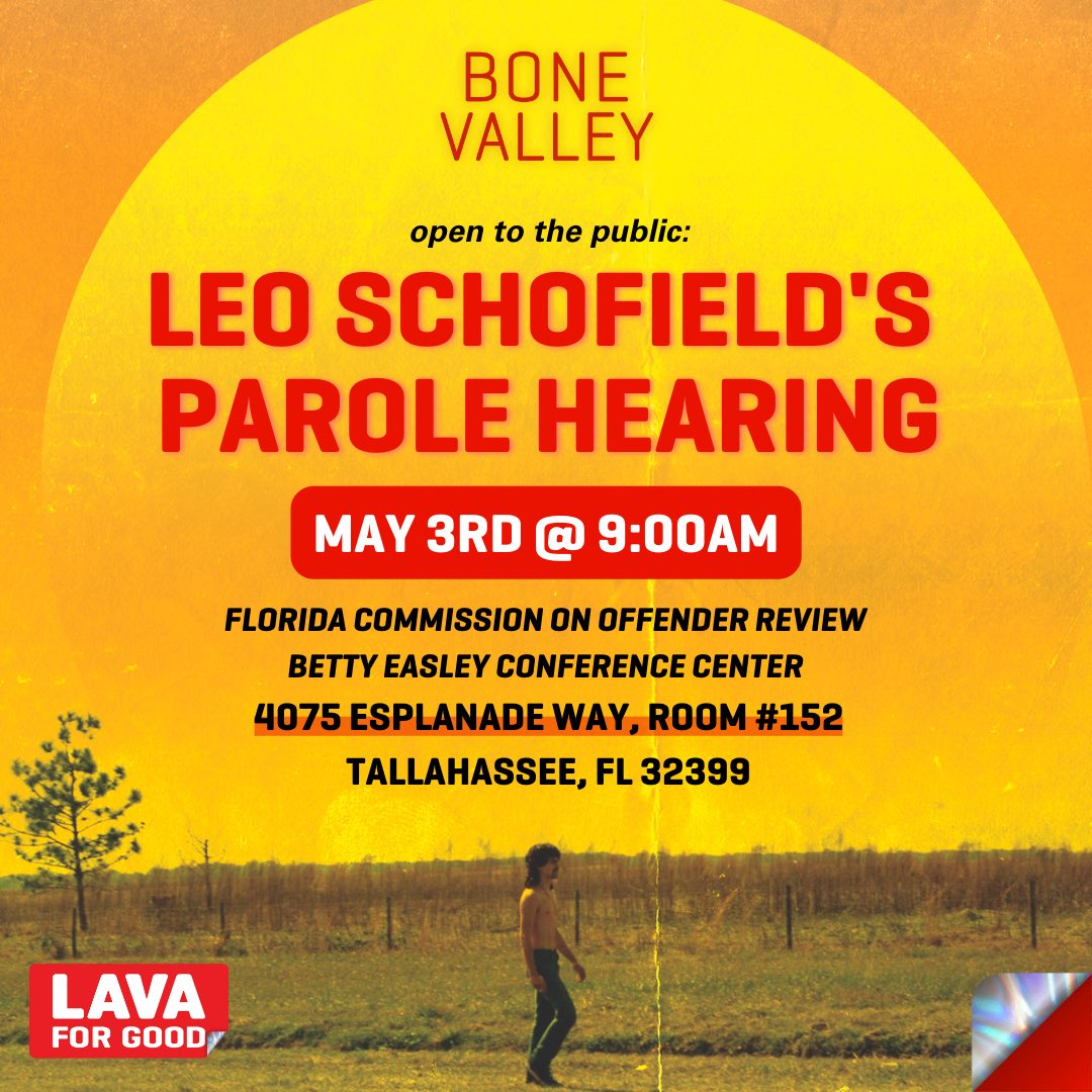 A WEEK FROM TODAY!! three people will sit in a room in tallahassee and make a life-altering decision for Leo Schofield and his family. the hearing is open to the public… see you there?