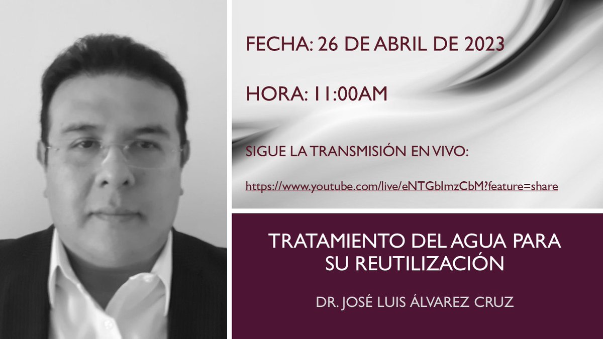 jalvarezc's tweet photo. La @DSETT8  te invita a seguir la participación de la @IpnUpiemOficial  en los webinar organizados por la @SedecoCDMX, en esta ocasión con la aportación del Dr. José Luis Álvarez Cruz quien hablará sobre el tema "Tratamiento del agua para su reutilización". Hoy a las 11:00 https://t.co/eMqALwUia8
