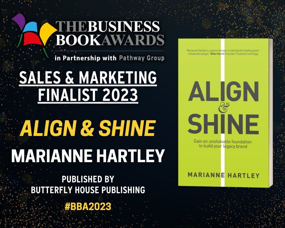 Business Book Awards (@bizbookawarduk) on Twitter photo 🎉 Congratulations to 'Align & Shine' by <a href="/HartleySoul/">Marianne Hartley</a> (published by <a href="/ElleRichLtd/">Ellen Watts</a>), Sales & Marketing Book 2023 finalist!
📅 Winners revealed 16th May 2023 🏆
businessbookawards.co.uk/shortlist-2023/
#BBA2023 🎉 Congratulations to 'Align & Shine' by <a href="/HartleySoul/">Marianne Hartley</a> (published by <a href="/ElleRichLtd/">Ellen Watts</a>), Sales & Marketing Book 2023 finalist!
📅 Winners revealed 16th May 2023 🏆
businessbookawards.co.uk/shortlist-2023/
#BBA2023