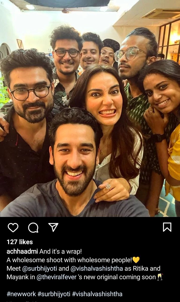 OMG! New web show of #VishalVashishtha and #SurbhiJyoti produced by TVF coming soon. 😭😭🥺❤️❤️🧿🧿  <a href="/v_vishal13/">Vishal Vashishtha</a>
