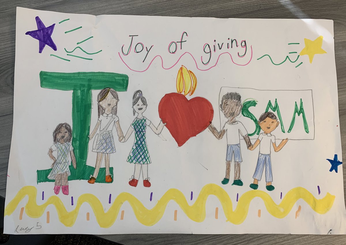 Room110SMM's tweet photo. We had so much fun making our posters for today’s #JoyofGiving https://t.co/8s9uO6eGh6