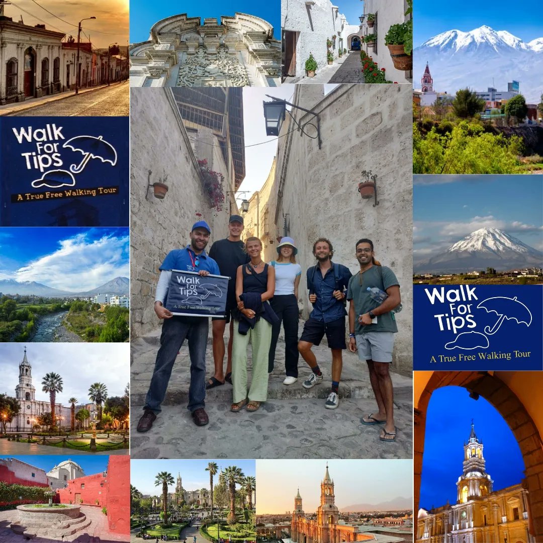 walk_for_tips's tweet photo. 🇦🇺🇬🇧🇩🇰🇲🇾 Yesterday afternoon I had a group of visitors who walked through the streets and corners of the historic center.
#Arequipa #WalkForTips #Free #FreeTours #WalkingTours #Tourism #Perú #ontripadvisor🦉 #guidetours #GuideTravels #peru🇵🇪 #Peru #airbnb #普通話之旅 #rafting https://t.co/vNteaDkev3