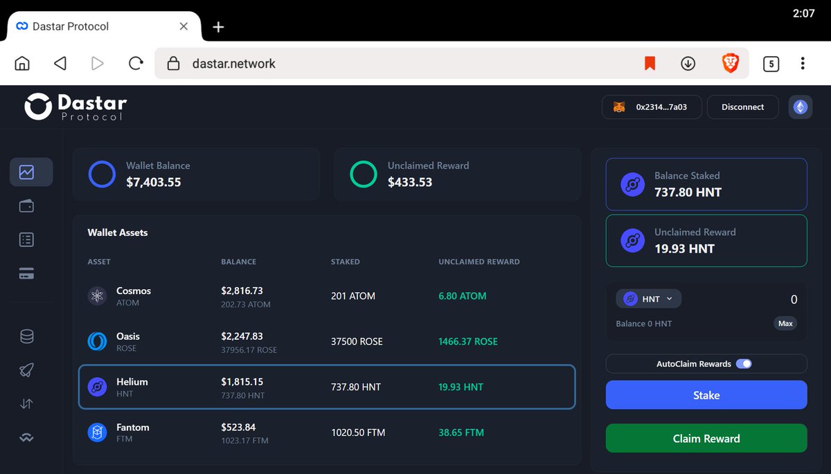 xiaosilili's tweet photo. @suburbancrypto It is better to enable the autoclaim option , or claim manually every week ? https://t.co/CdyuvN9dpY