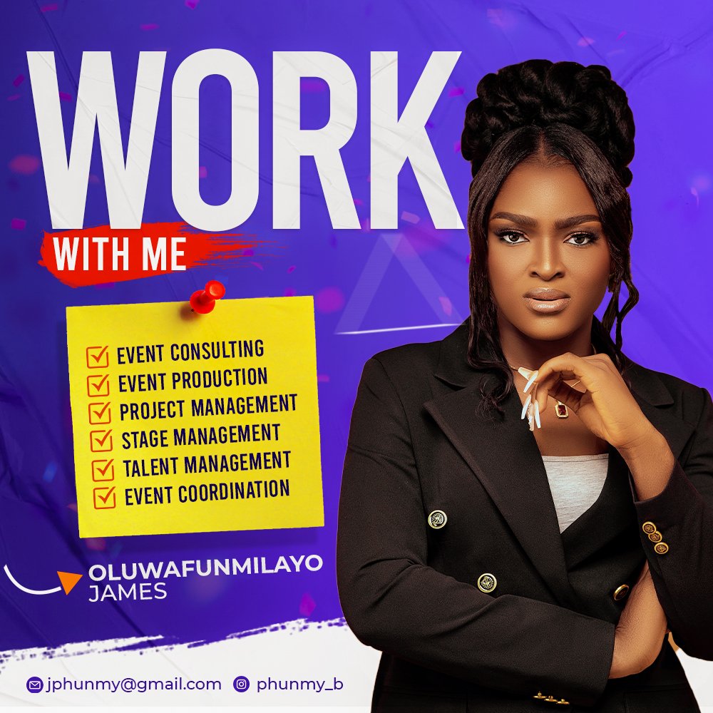 phunmy_b's tweet photo. So yeah it's been long overdue and I am not going to stay mute over all the services I can offer!
My name is Oluwafunmilayo James and I am open to business collaborations

See flier for details!
I can't wait to create magic with you😊 #womanworkingwednesday #workwithme https://t.co/xtI2Sgzx1w