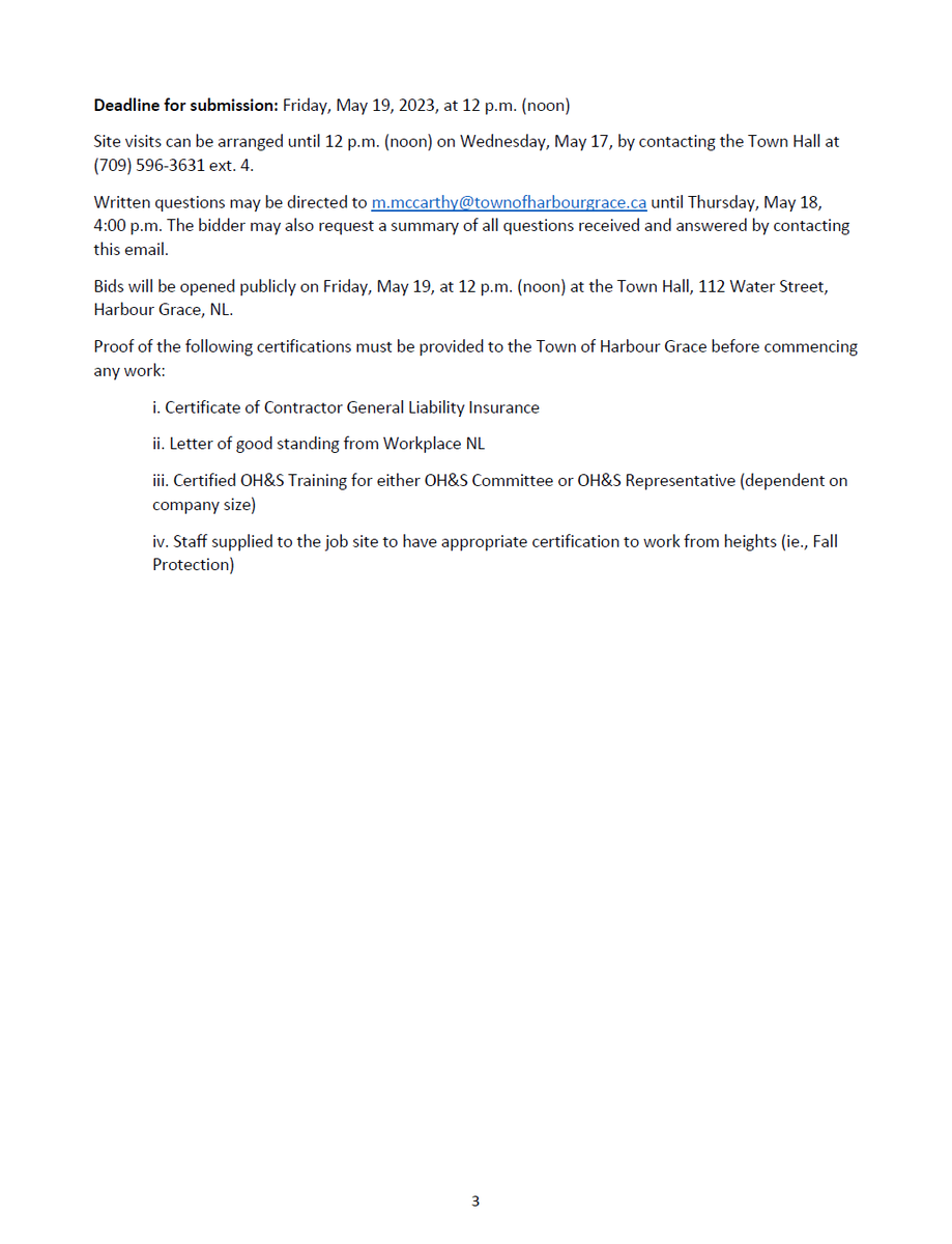 townofhrgrace's tweet photo. April 26, 2023:

RE: Call for Bids: Construction of an Accessible Bathroom Extension at Otterbury Schoolhouse, Municipal Heritage Site

Visit our website for all the details: https://t.co/5i2vMn73G5

Deadline for submission: Friday, May 19, 2023, at 12 p.m. (noon)

#letyourselfin https://t.co/JFrs2LQ0rx