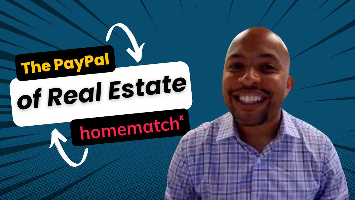 'We are the PayPal of Real Estate.' - Stephen Lewis, founder of HomematchX.

-Thread- 🧵

#Proptech #MyMetroTex #RealEstate #Technology #StartUp #Tech #Realtor #innovation #Propertytechnology