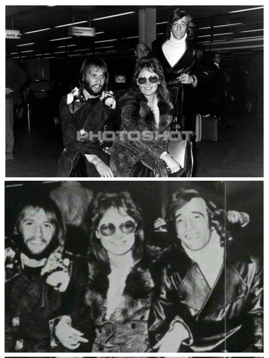 Robin photo of the day with Mo and Lulu. #robingibb #mauricegibb #lulu