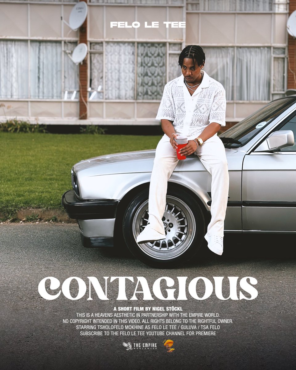 FeloLeTee's tweet photo. Contagious, a short film/movie by myself &amp; @Nigel_veggies premiering soon. We can’t wait for you to see this beautiful creative piece.🍿🎞🎥

Directed by: Lindokuhle Malinga &amp; @Nigel_veggies 
Executively produced by: The Empire Worldwide
Concept by: @nigel_veggies &amp; @farxtheepic https://t.co/4iO3OM7qGS