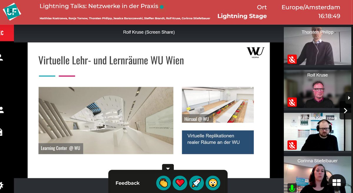 Im Rahmen der Lightning Talks beim #UFFestival sprechen Rolf Kruse und Corinna Stiefelbauer über das Netzwerk uniVERSEty universety.org und die virtuellen Lehr-Lern-Räume der <a href="/wu_vienna/">WU Vienna</a>.