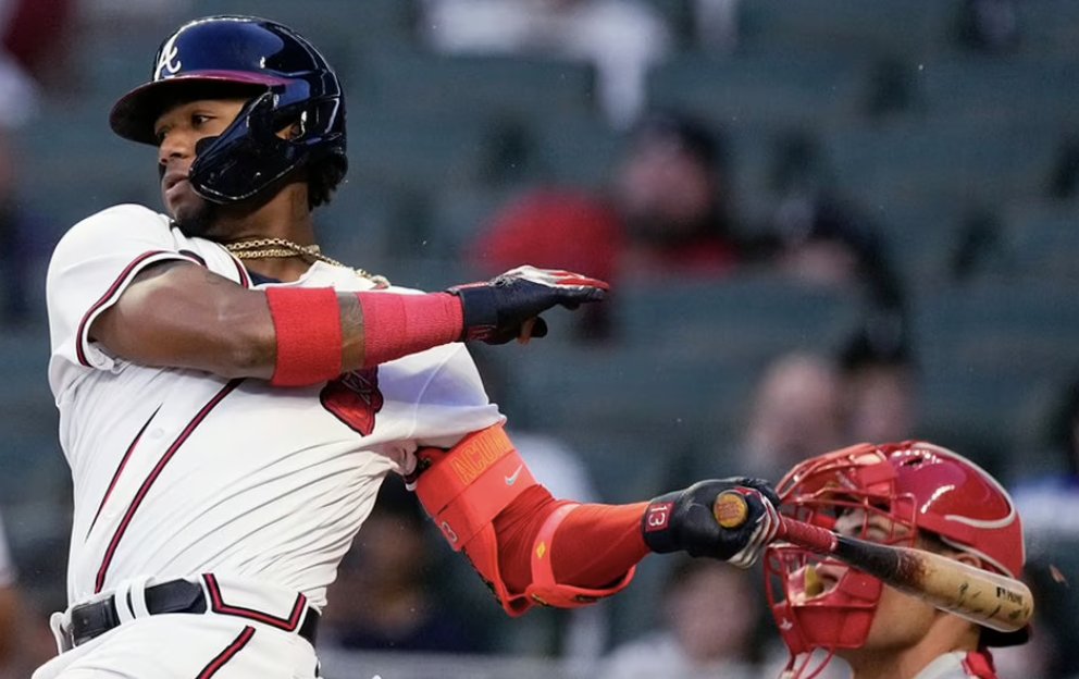 MLB_Math's tweet image. April 26 OVOA standings: 

1. Brandon Marsh: 36.996
2. Max Muncy: 36.071
3. Ronald Acuña Jr.: 36.055
4. James Outman: 34.402
5. Jarred Kelenic: 34.398
6. Corbin Carroll: 33.759
7. Mike Trout: 31.413
8. Matt Chapman: 30.845
9. Jorge Mateo: 30.001
10. Harold Ramírez: 29.039