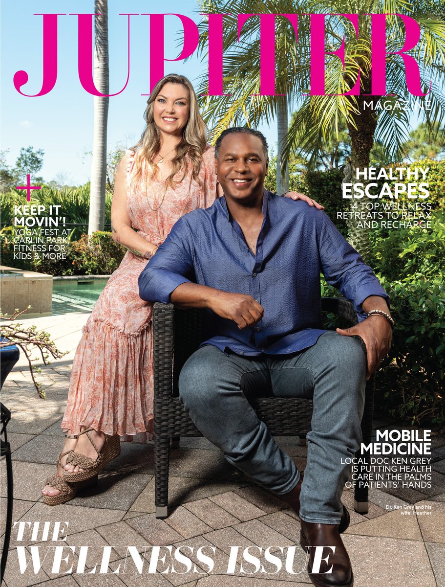 JupiterMagazine's tweet image. This month's issue is all about leading a life well-lived, as well as the folks who are forging that path for their communities. Dr. Ken Grey is one of these trailblazers. The doctor recently launched Vell, an app that is a one-stop tool for all things health and wellness.