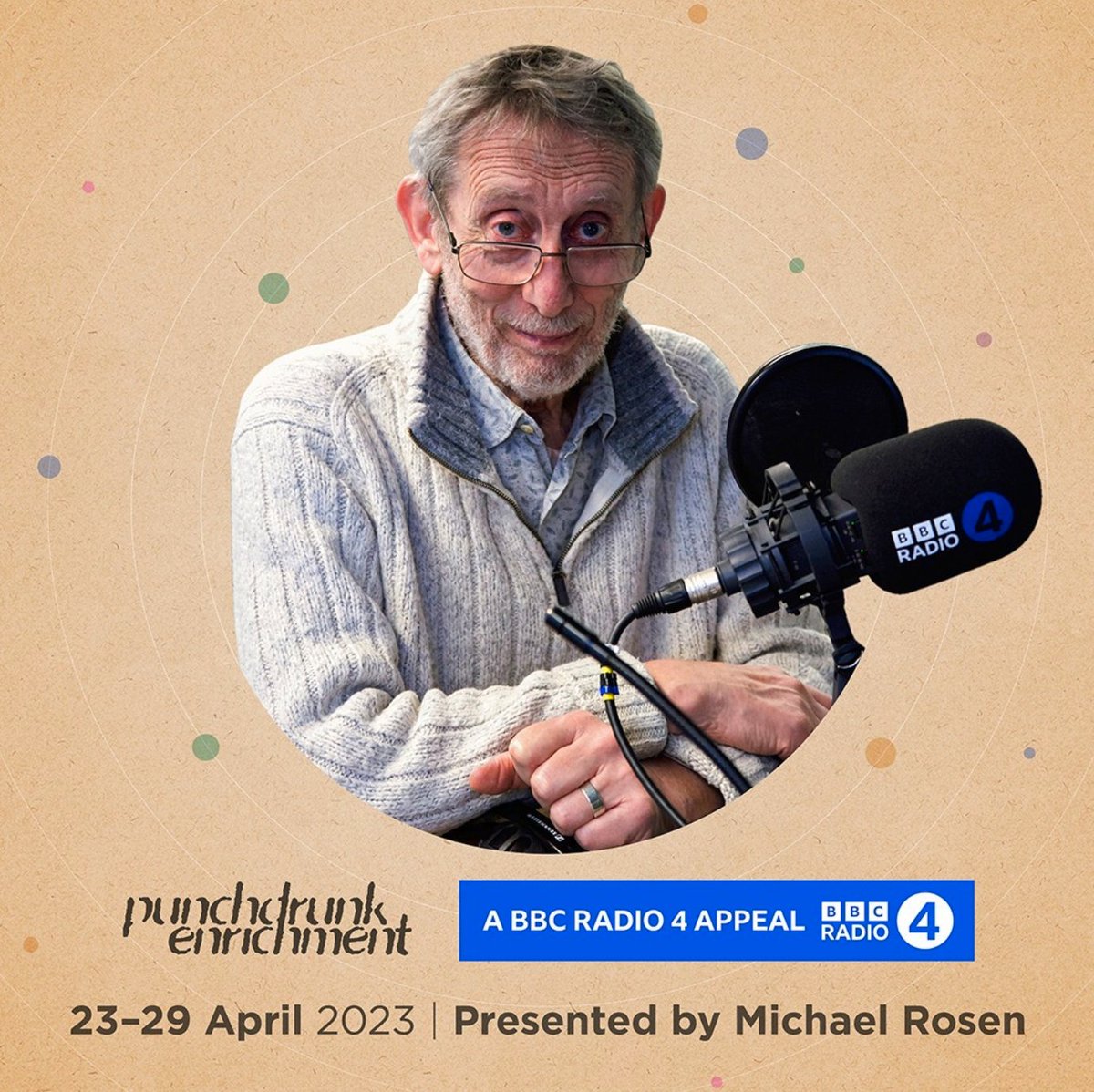 Support @PDEnrich's mission to bring immersive experiences to schools, communities, and families. Listen to their charity appeal presented by @MichaelRosenYes on @BBCRadio4 from 23-29April. Discover more: punchdrunkenrichment.org.uk/radio4appeal #R4Appeal