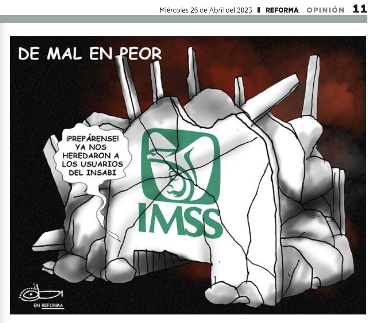 La capacidad destructora de Morena es infinita. Esa es la verdadera 4T. 

@INSABI_mx <a href="/Tu_IMSS/">IMSS </a> 

<a href="/obititlan/">OBI</a> <a href="/Reforma/">REFORMA</a>