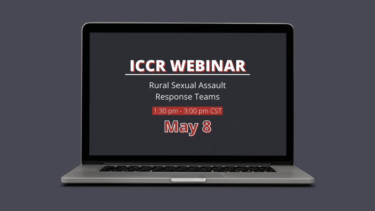 InstituteCCR's tweet photo. Our webinar will discuss the issues rural communities face when creating a successful #SART. Join the discussion with The Sexual Violence Justice Institute by registering: https://t.co/2SQtbI8sil https://t.co/vLZMbYpk3U